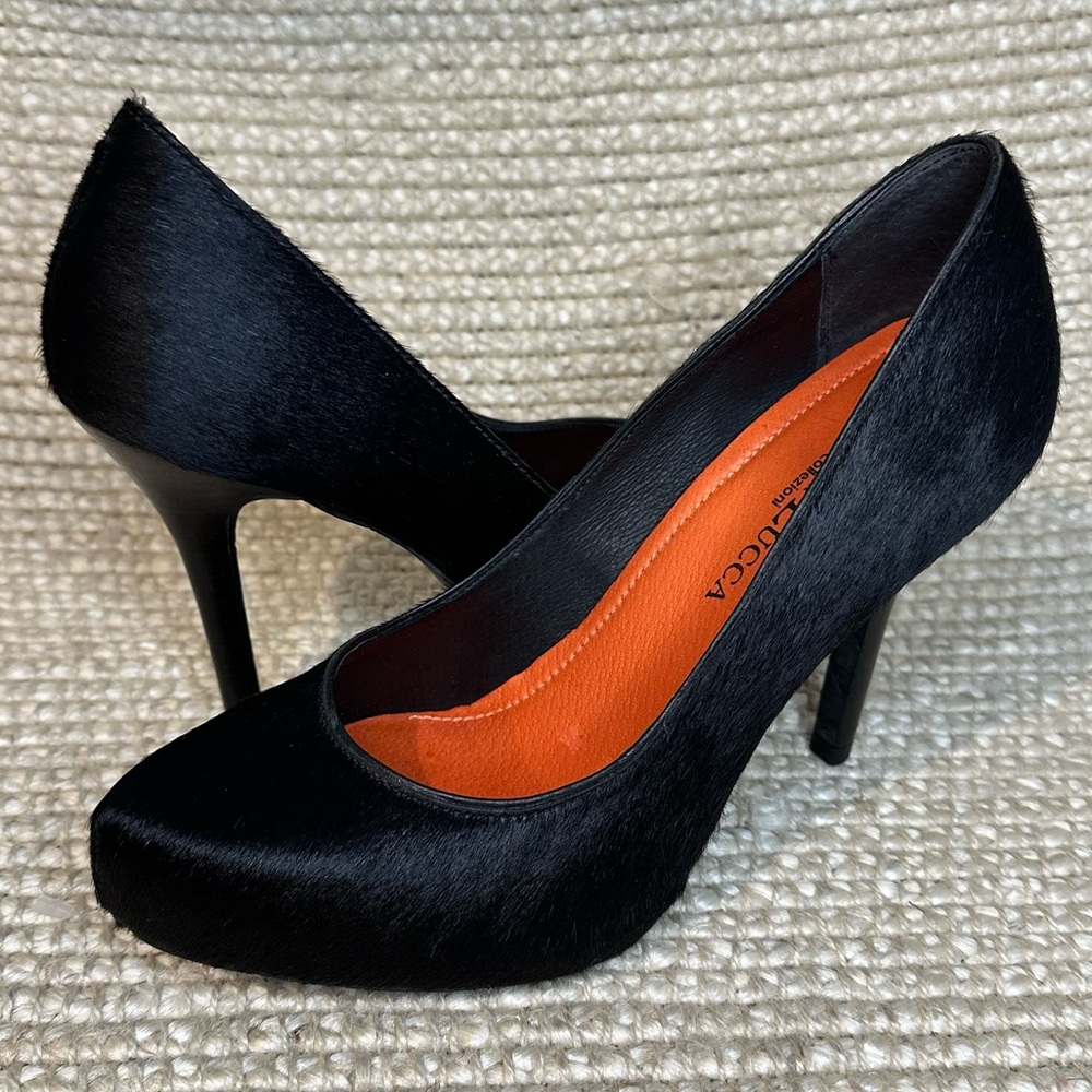 Diego di Lucca pony hair pumps sz 7.5 Brazil